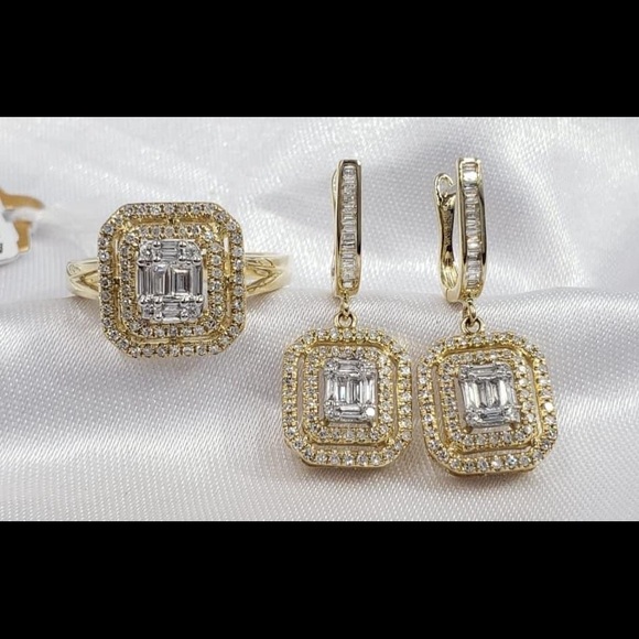 Genuine Diamonds in 14k gold - Picture 3 of 6